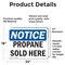 Signmission Propane Sold Here OSHA Notice Sign, Vinyl Decal, 24in W x 18in L, 2PK OS-2PACK-NS-D-1824-L-17894 - alternate 2